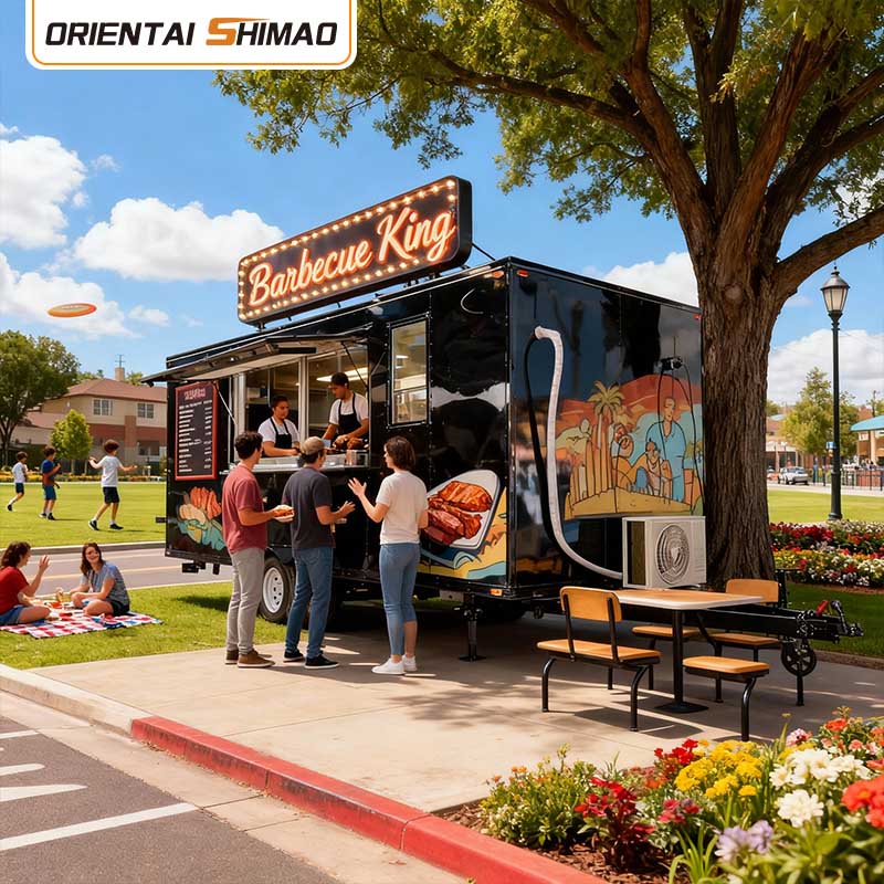 Количка за храна Мобилна кујна Комерцијална опрема за ресторани Угостителство Електрична приколка за храна Улична употреба Камион за храна