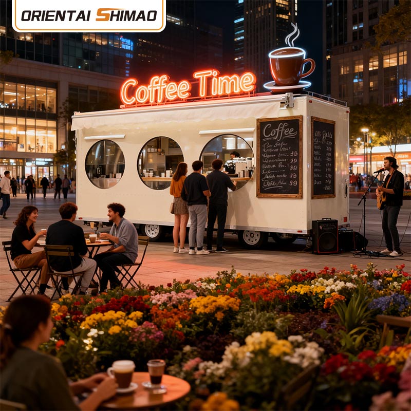 Squre Food Trailer